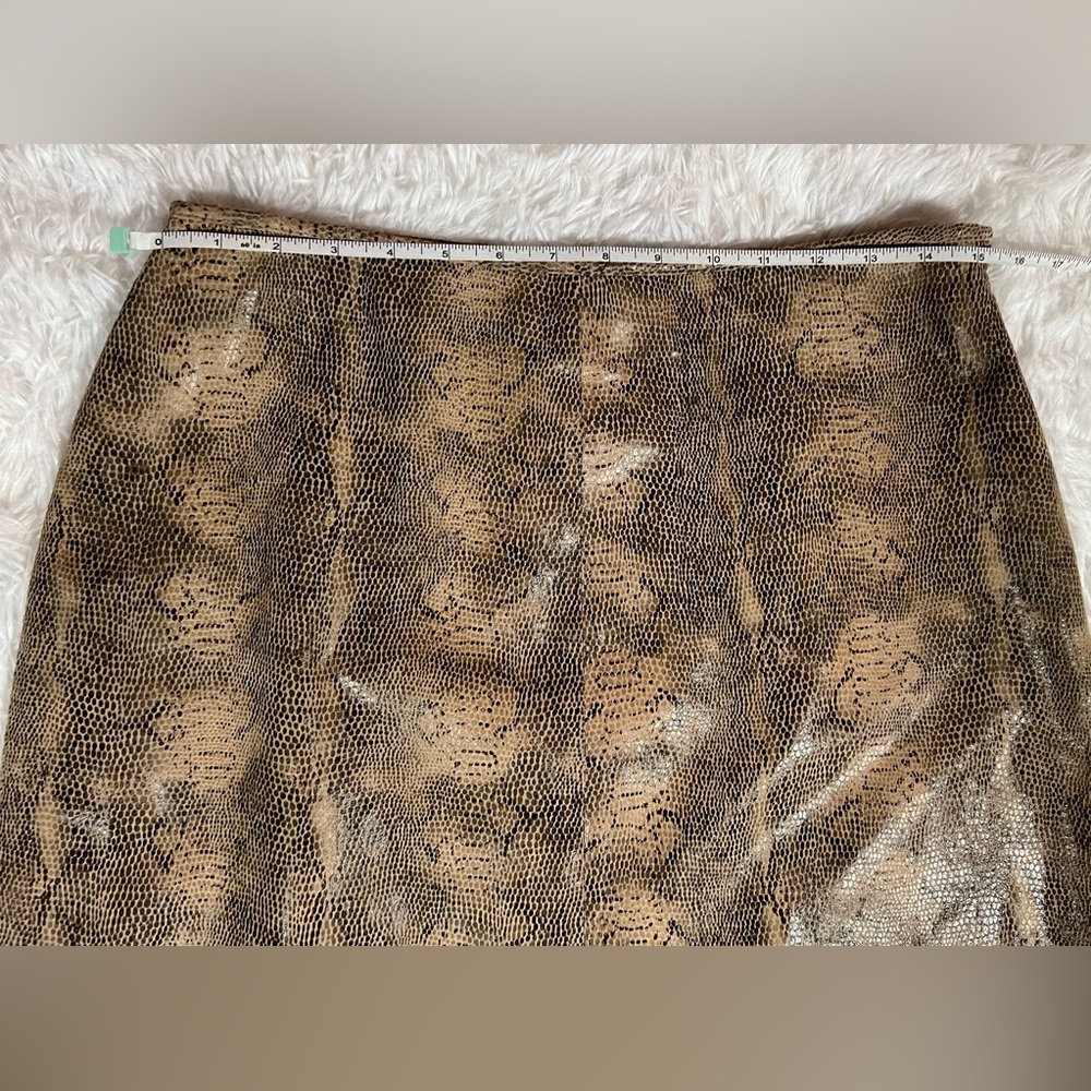#580 For Joseph Leather Pencil Skirt EU 30 snakeskin - Picture 6 of 7